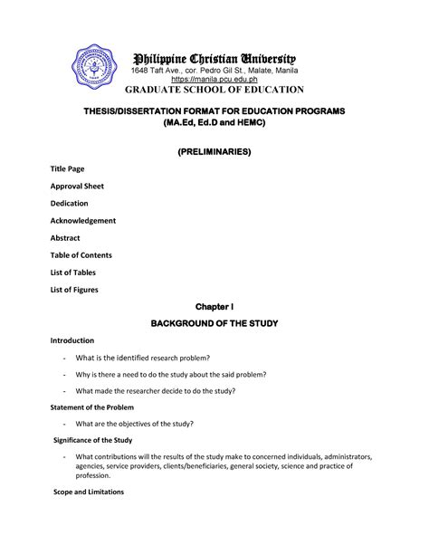 sample thesis paper in the philippines|Philippine Electronic Theses and Dissertations .